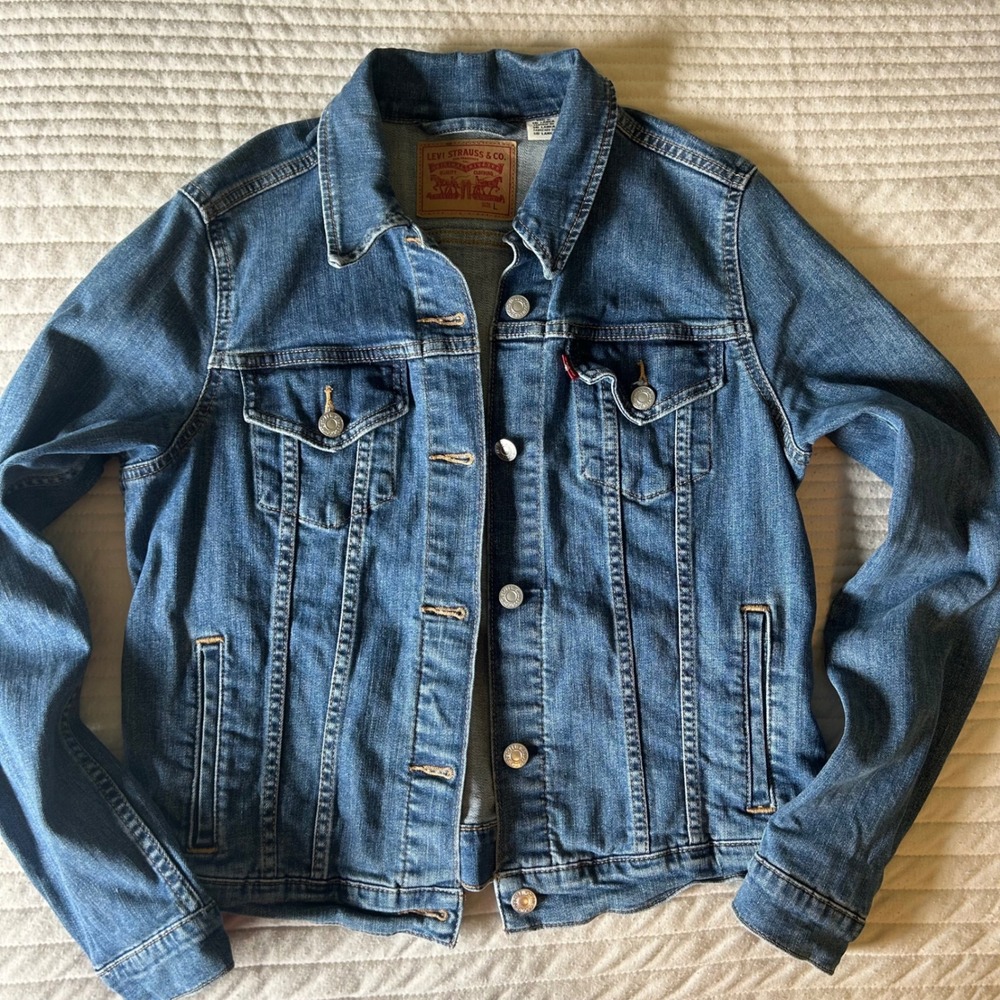 Classic LEVI'S Denim Jean Jacket Fitted M/L